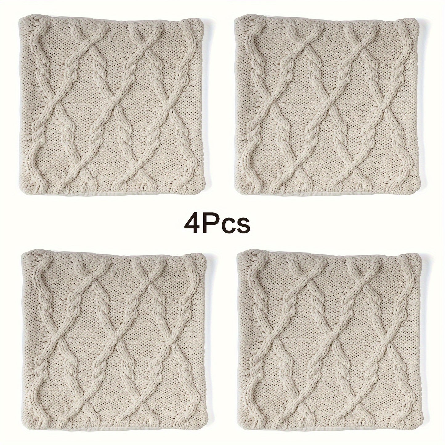 Knit Pillow Covers (2 or 4 pcs)