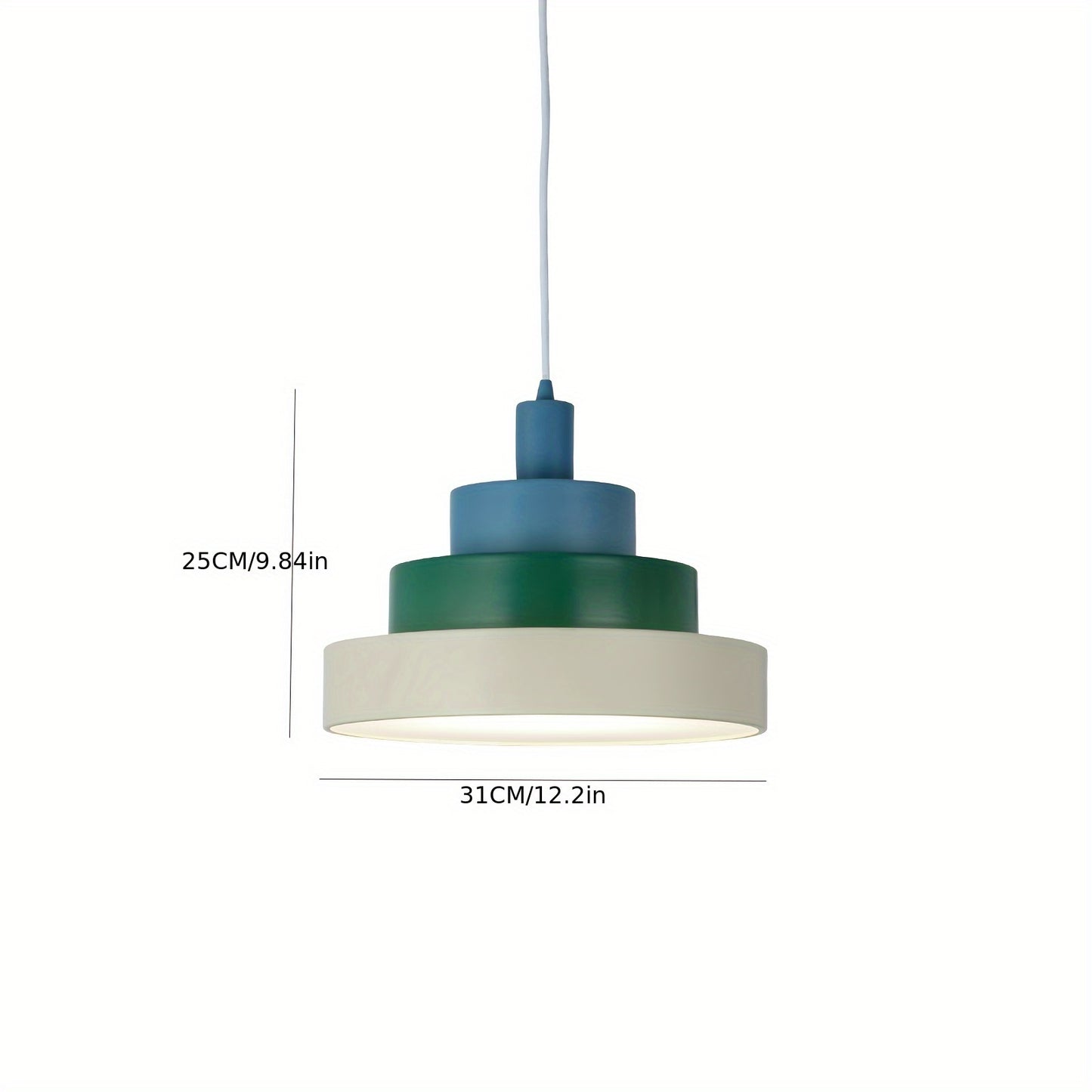 Four-Ring Pyramid LED Chandelier