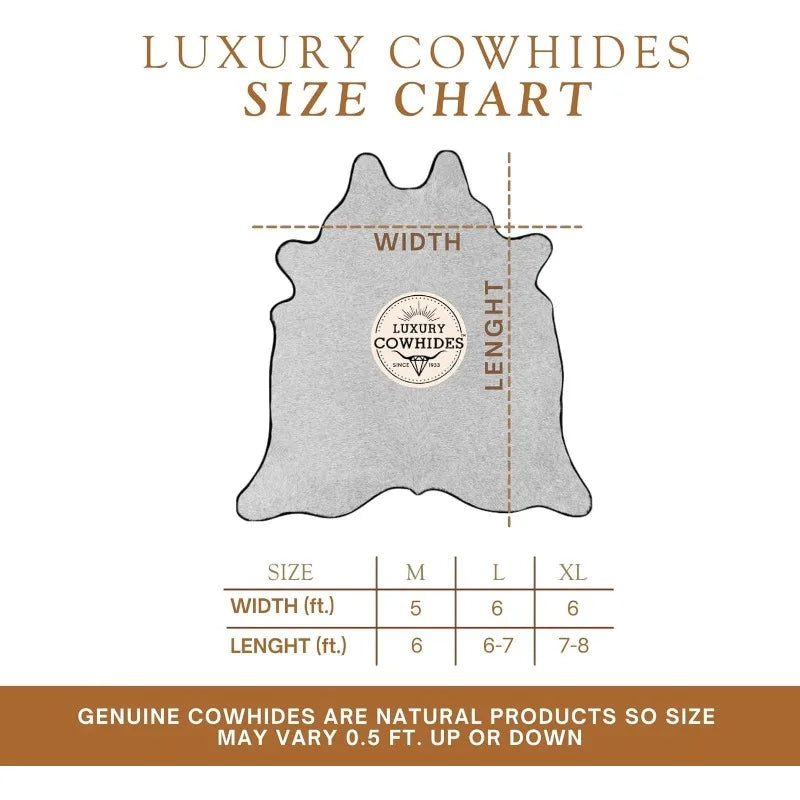 Genuine Dark Brindle Cowhide Rug