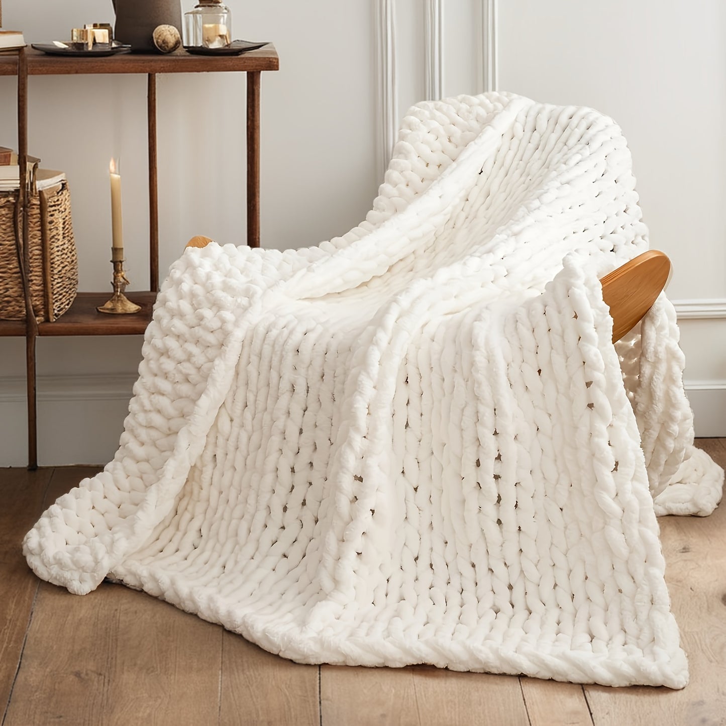 Soft Handmade Knitted Thick Blanket (50' x 60')