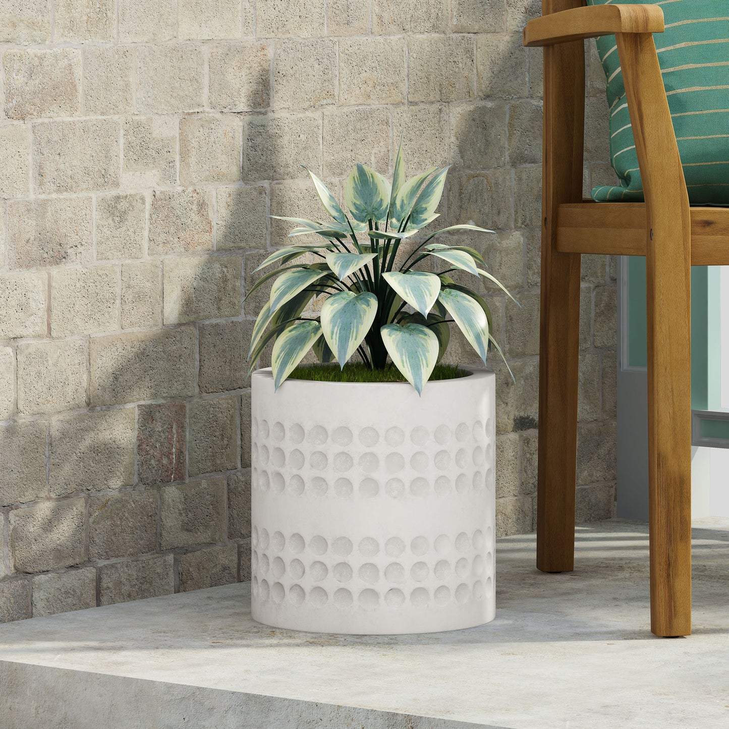 Textured Concrete Planter