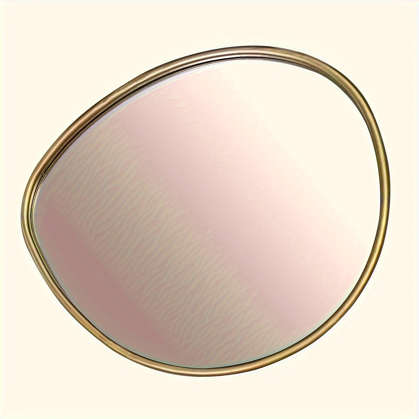 Framed Round Wall Mirror (18.9x15.75")