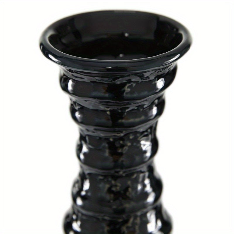 1pc Black Ceramic Vase (24")