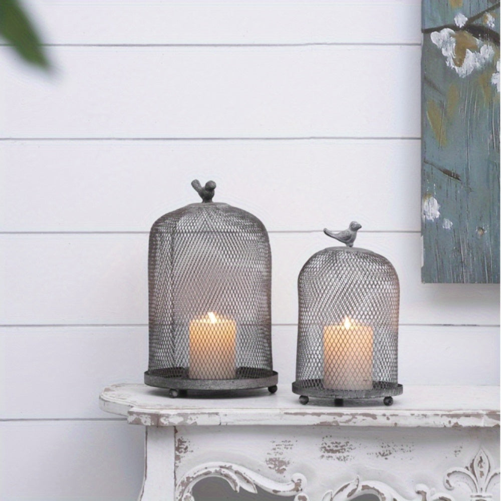 Decorative Bird Cage Lantern Candle Holders