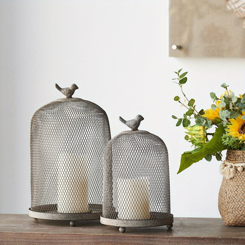 Decorative Bird Cage Lantern Candle Holders