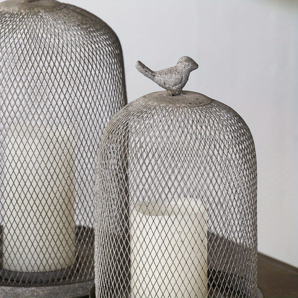 Decorative Bird Cage Lantern Candle Holders