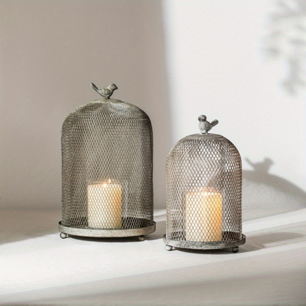 Decorative Bird Cage Lantern Candle Holders