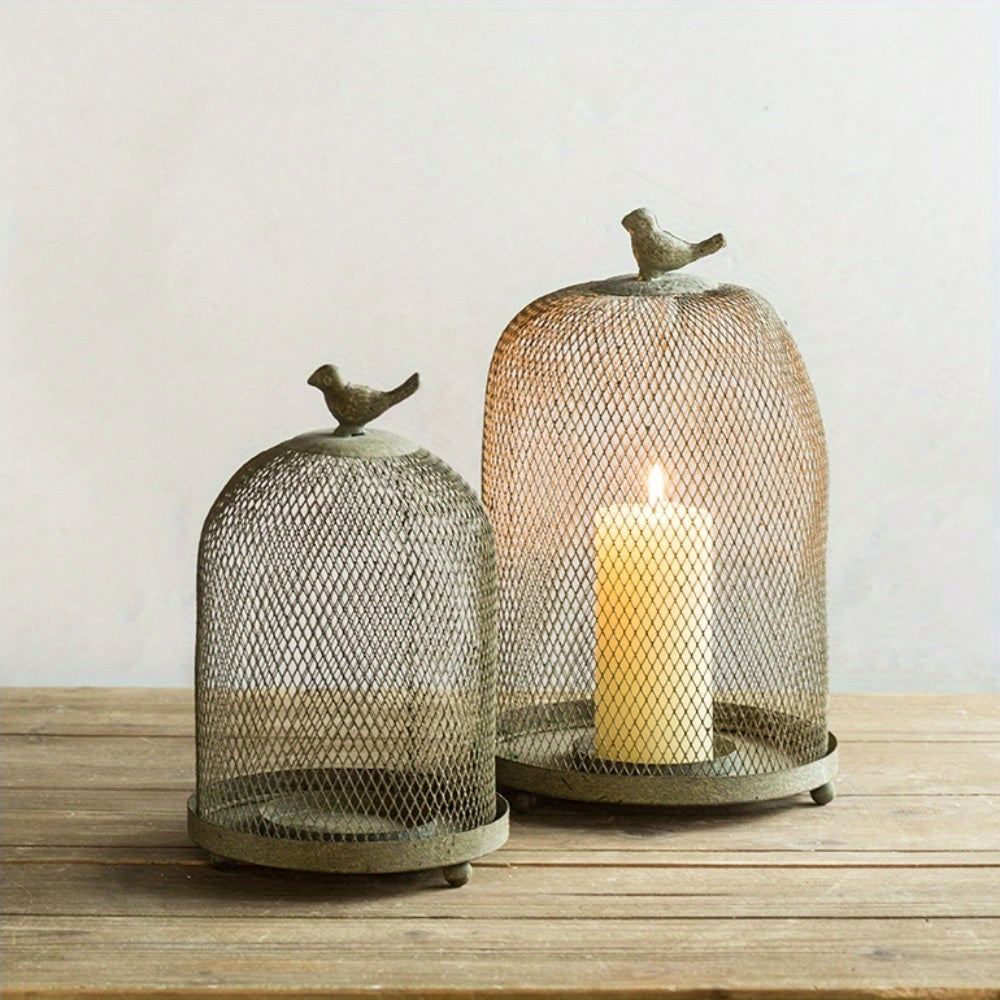 Decorative Bird Cage Lantern Candle Holders