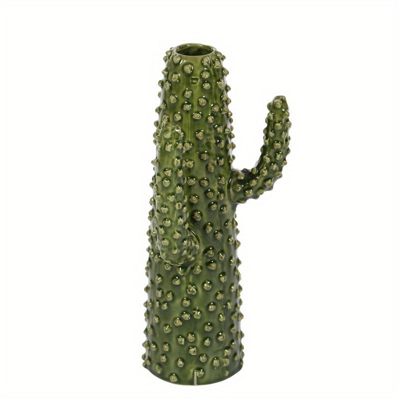 Cactus Green Ceramic Vase (13")