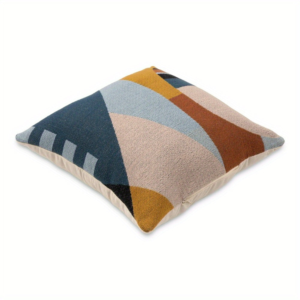 Geometric Pattern Throw Pillow (1pcs 18"x18")