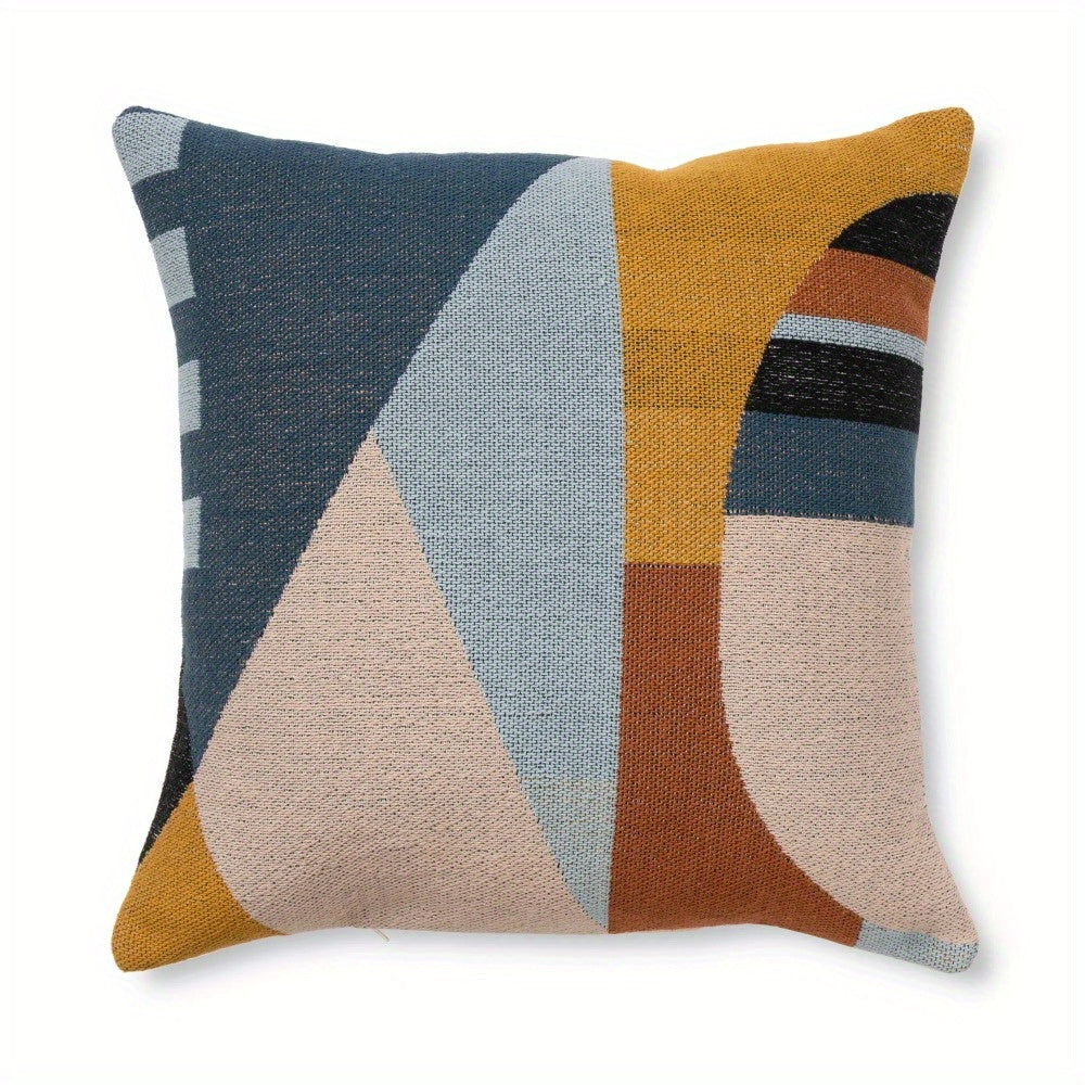 Geometric Pattern Throw Pillow (1pcs 18"x18")