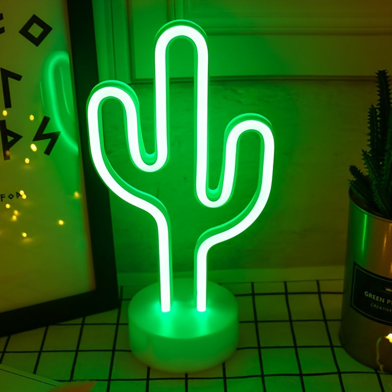 Modern Cactus Neon Light