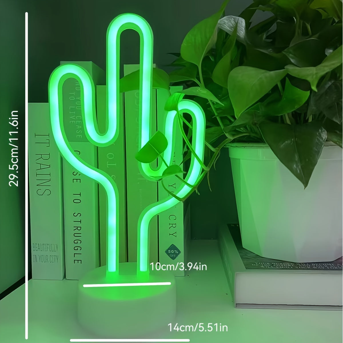 Modern Cactus Neon Light