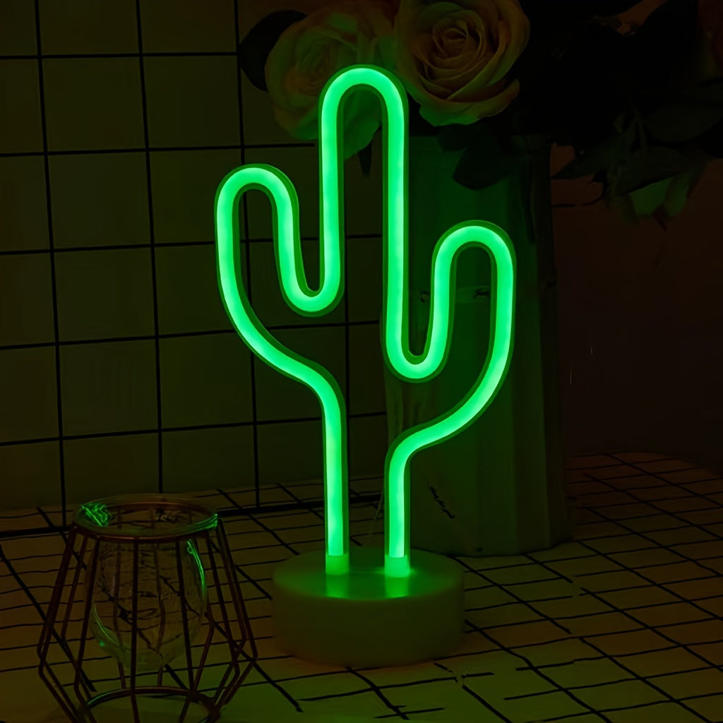 Modern Cactus Neon Light