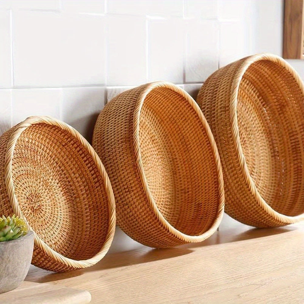 Rattan Wicker Basket Hand-Woven Basket