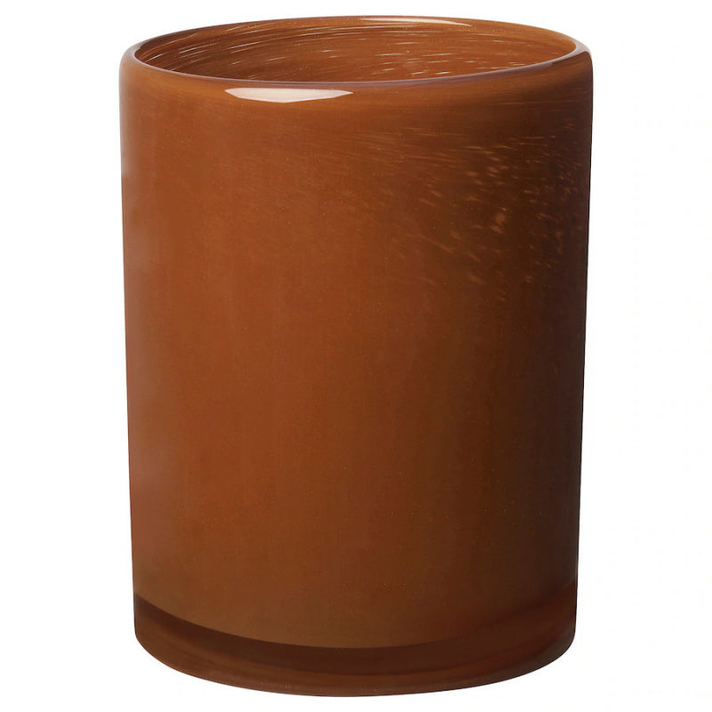 Brown Glass Candle Holder (6 ")