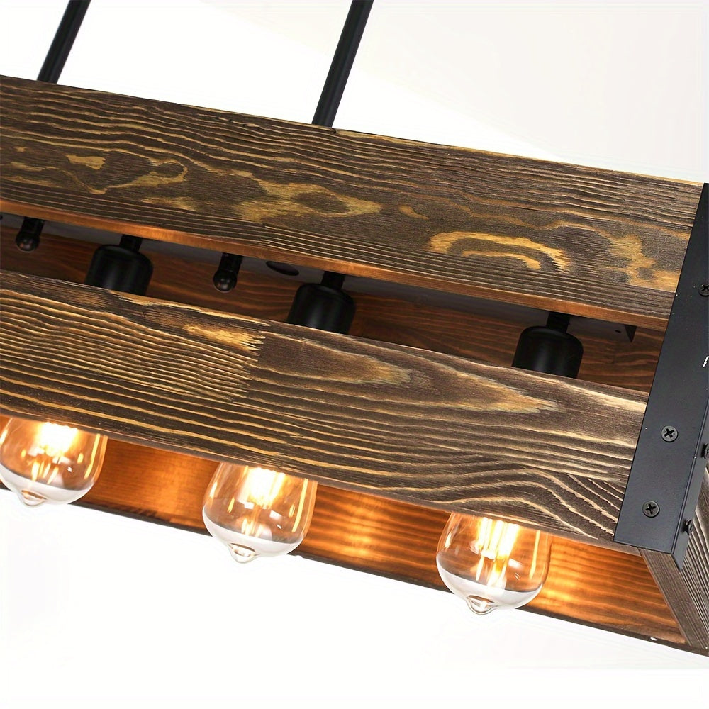 Linear Wood Pendant Lamp