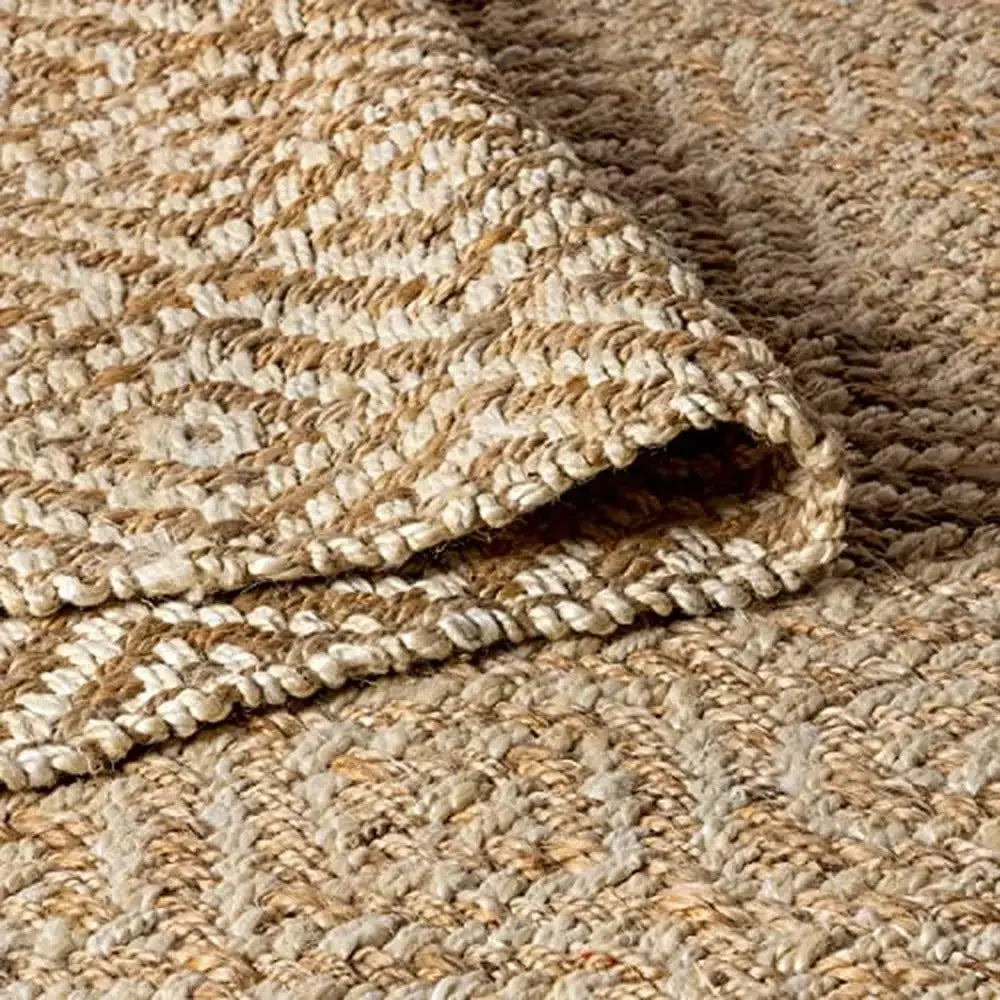 Woven Diamond Chunky Jute Natural (9x12')