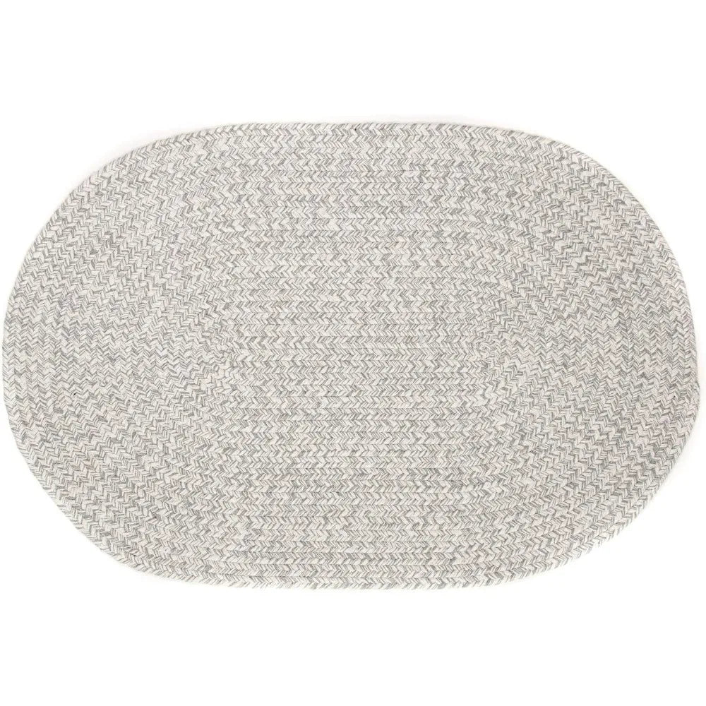 Braided Cotton Reversible Rug (8' x 10' Oval)