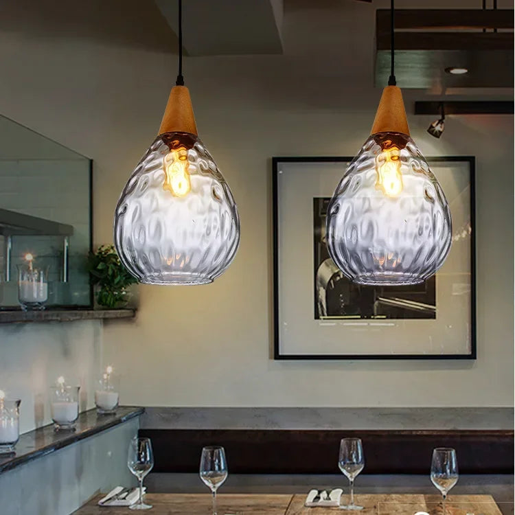 Glass Hanging Pendant Light