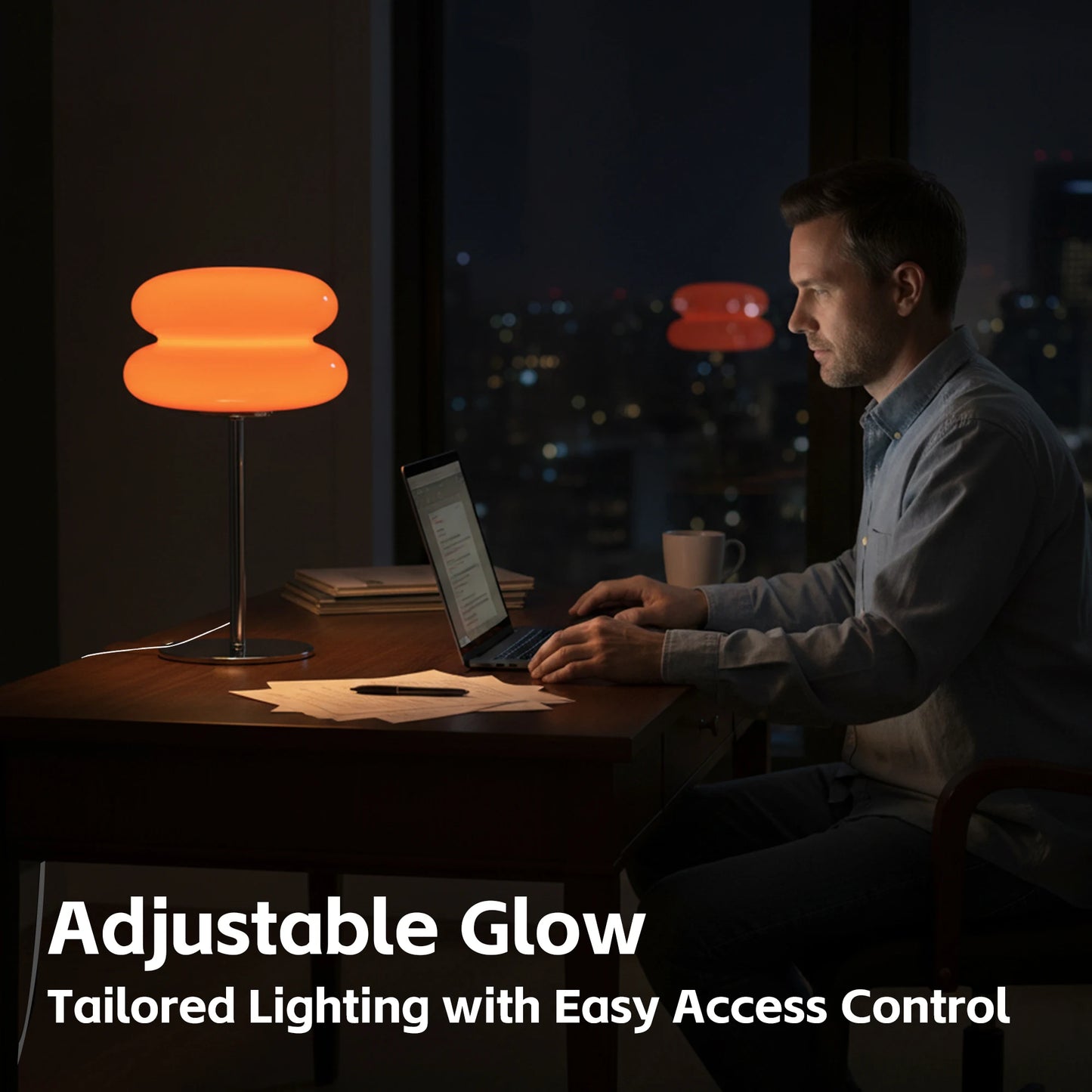 Macaron Glass Table Dimming Lamp