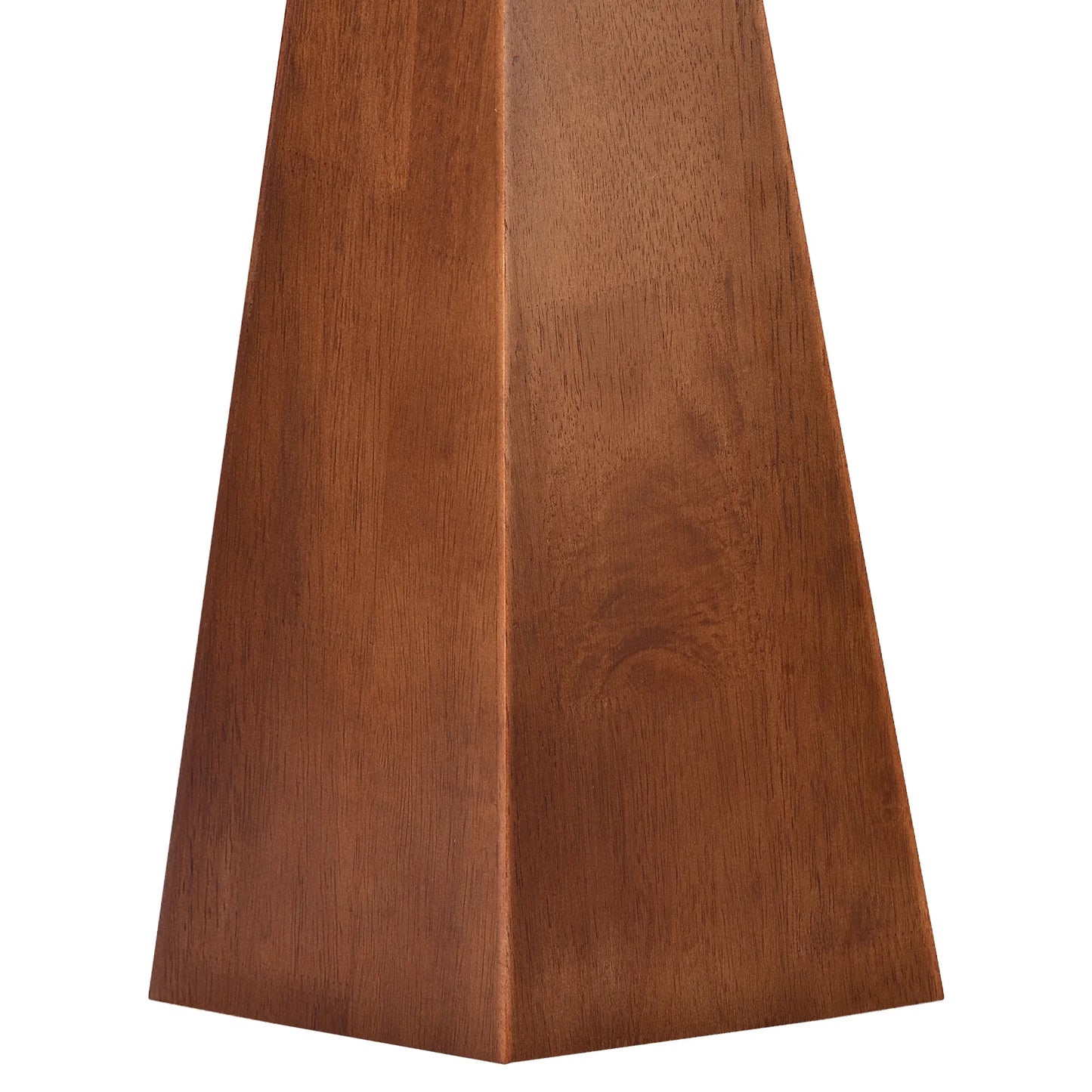 29'' Large Wood Table Lamp With Beige Linen Shade