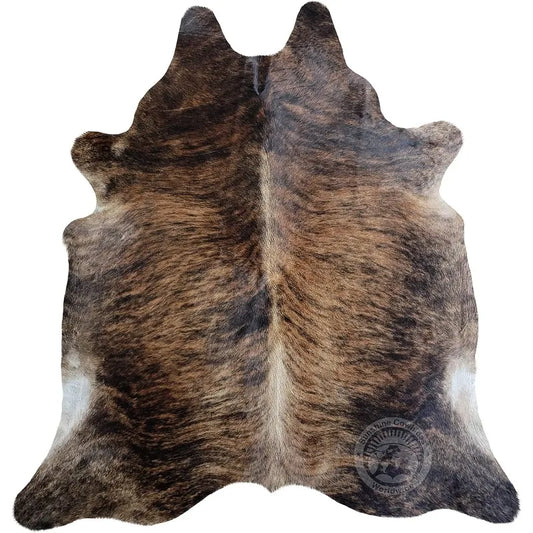 Genuine Dark Brindle Cowhide Rug