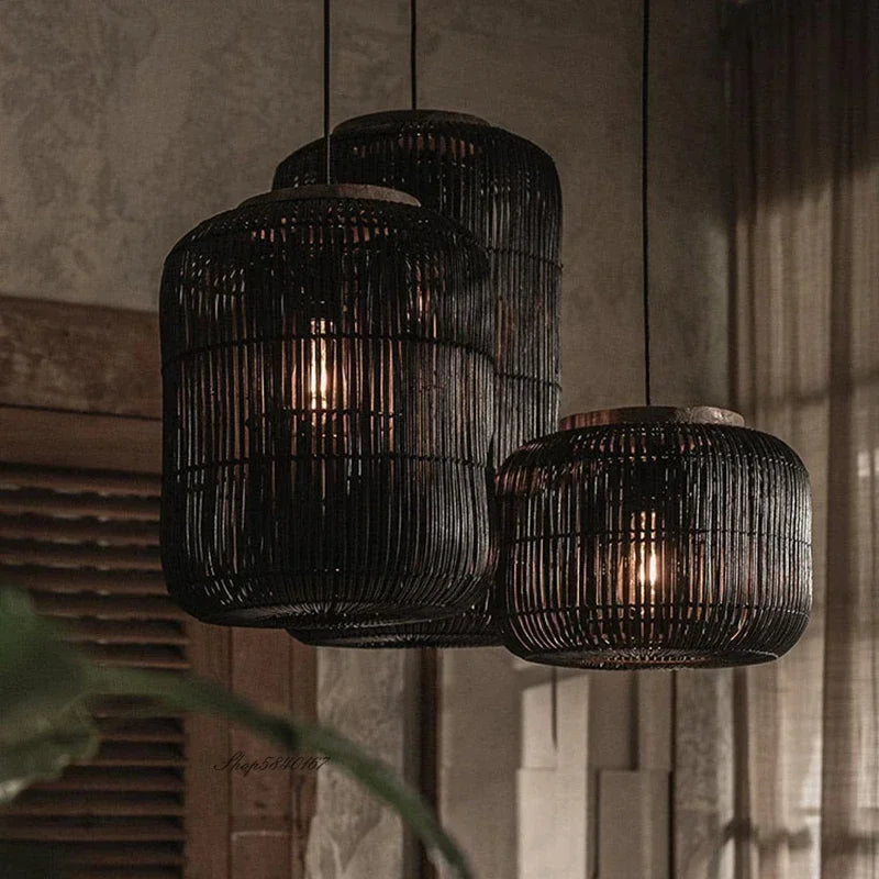 Wicker Pendant Lights