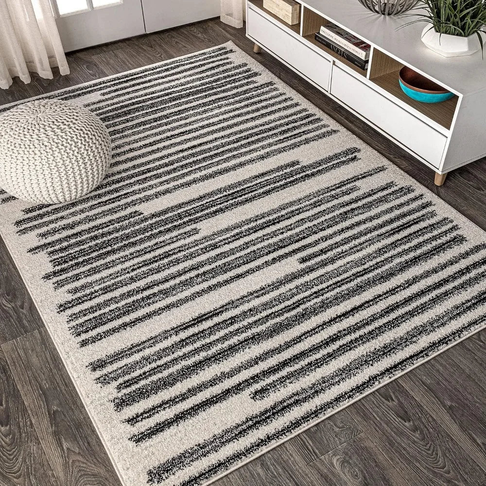 Modern Berber Stripe Indoor Area Rug