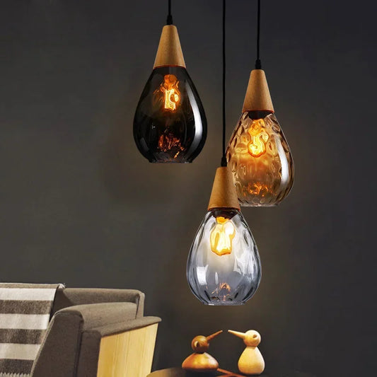 Glass Hanging Pendant Light