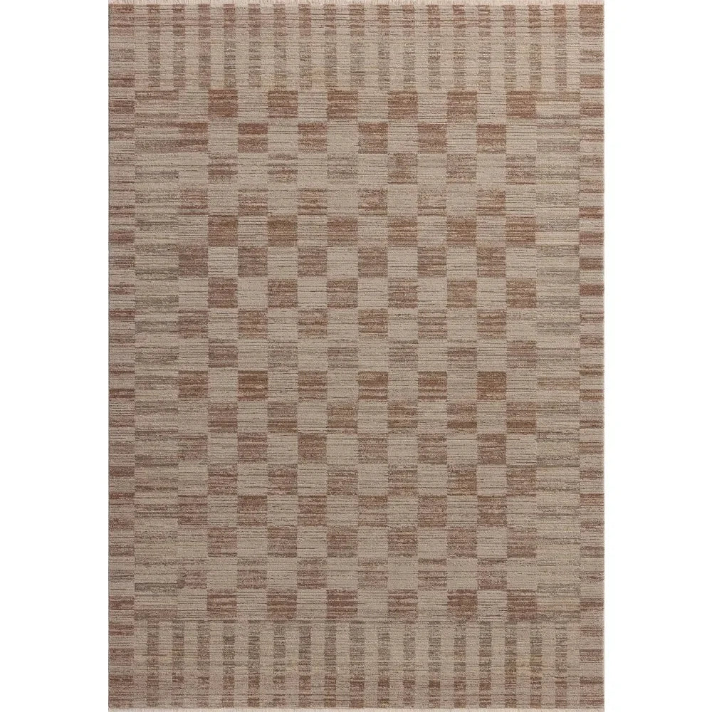 Brick/Natural Area Rug (8'x 10')