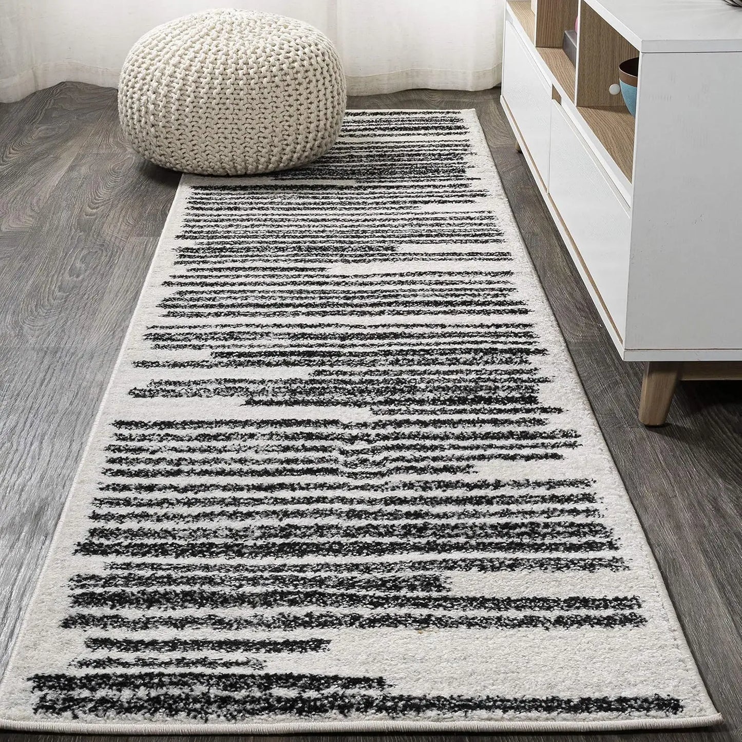 Modern Berber Stripe Indoor Area Rug