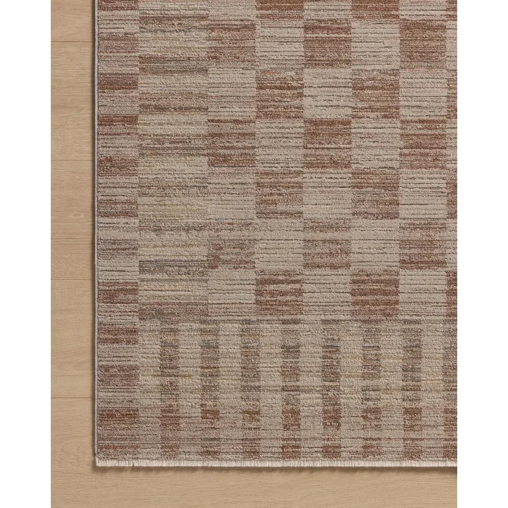 Brick/Natural Area Rug (8'x 10')