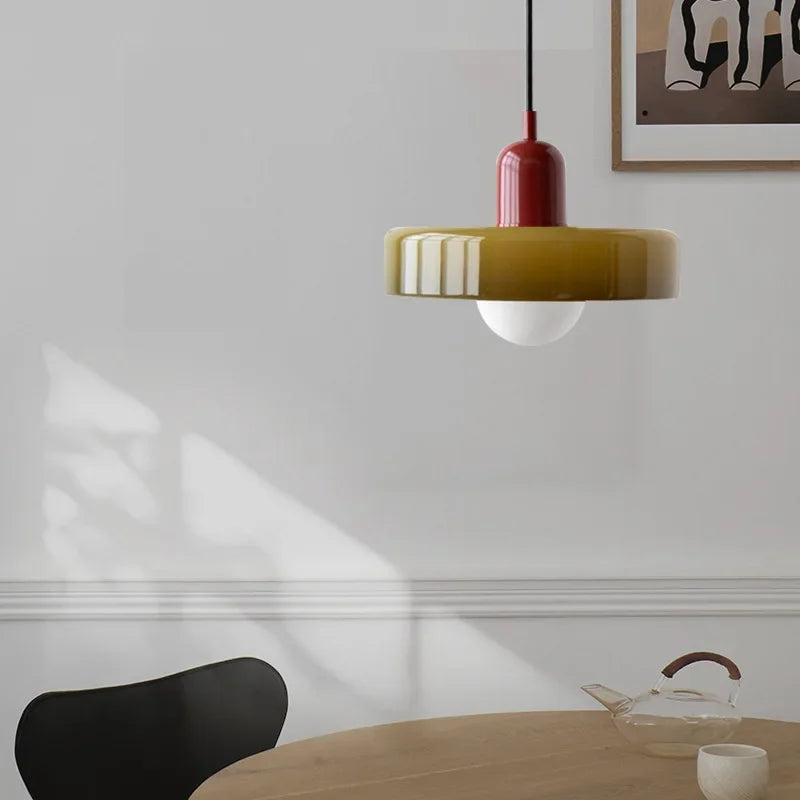 Retro Glass Shade Pendant