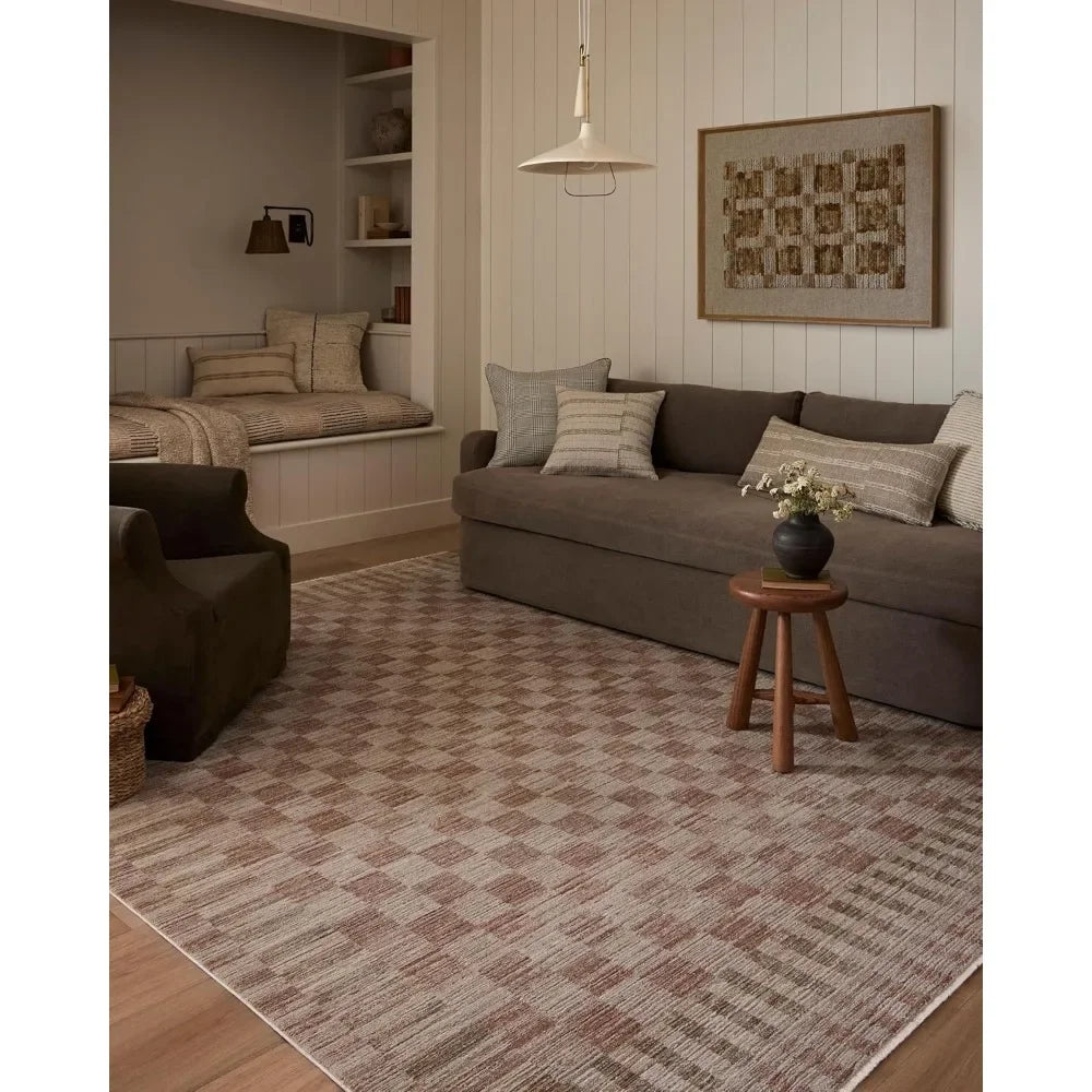 Brick/Natural Area Rug (8'x 10')