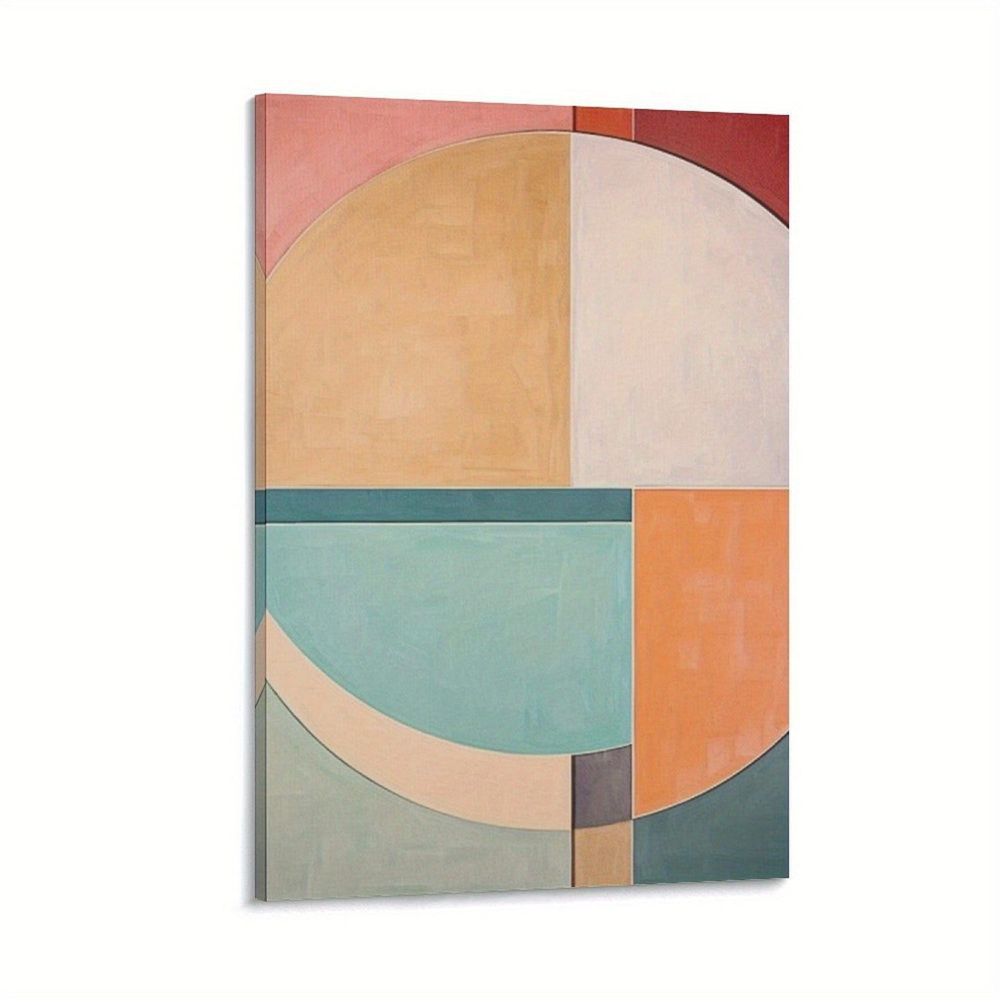 Abstract Pastel Framed Canvas