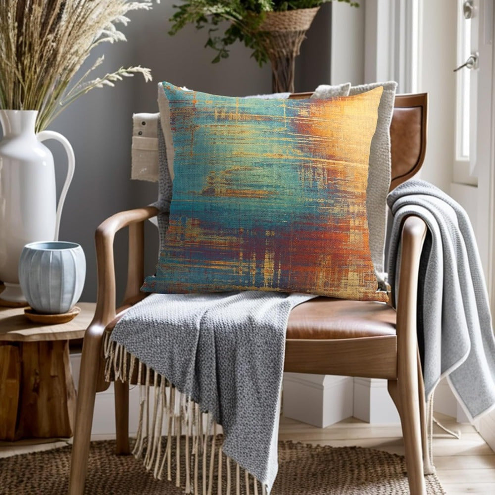 Vintage Abstract Rustic Throw Pillow Covers (4pcs)