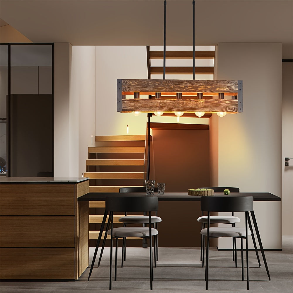 Linear Wood Pendant Lamp